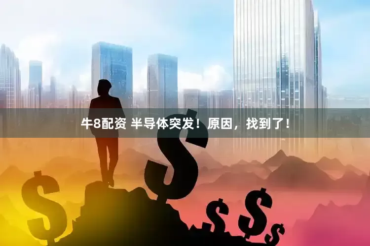 牛8配资 半导体突发！原因，找到了！